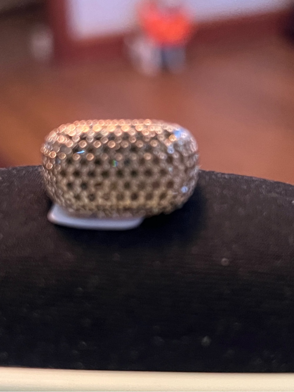 Pavé Crystal Dome Ring - Gold tone